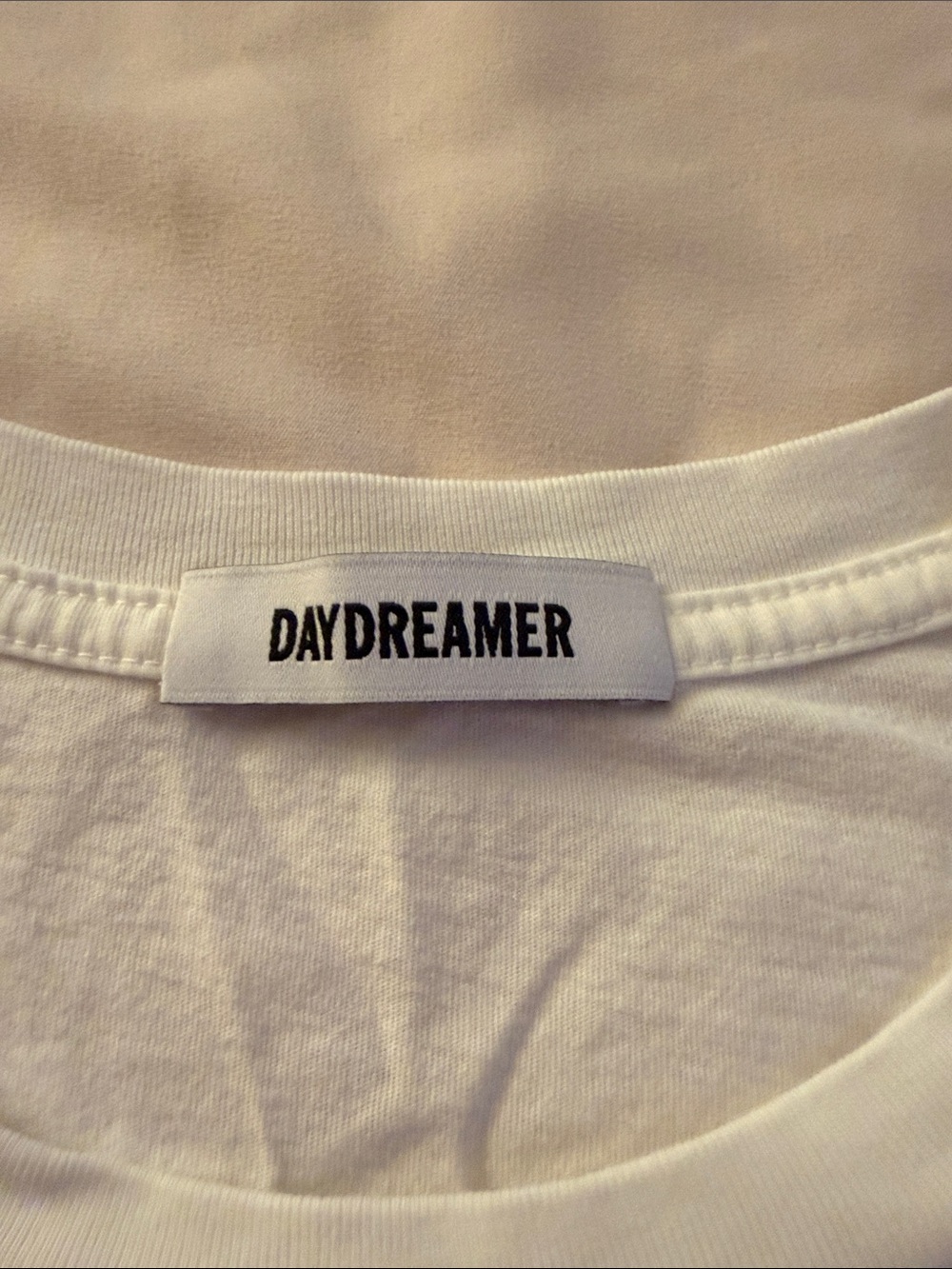 Daydreamer Lady Gaga Graphic Tee - White with Black & Blue Print - Picture 2 of 7